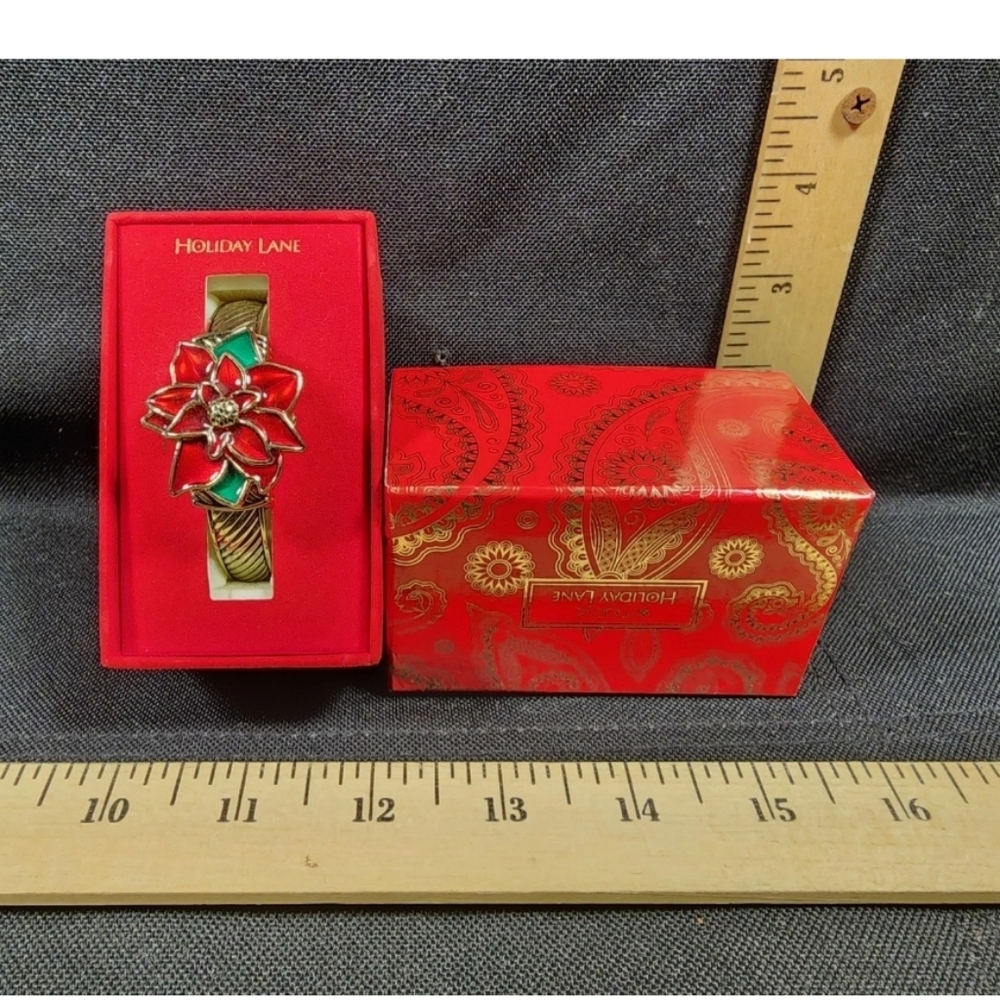 Vintage Holiday Lane Woman's Christmas Watch New In Box